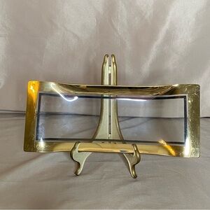 Vintage Glass and Gold Cake Plate